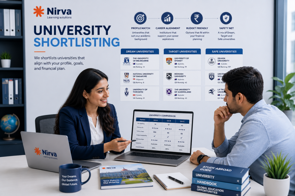 University Short Listing