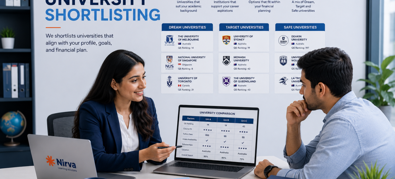 University Short Listing